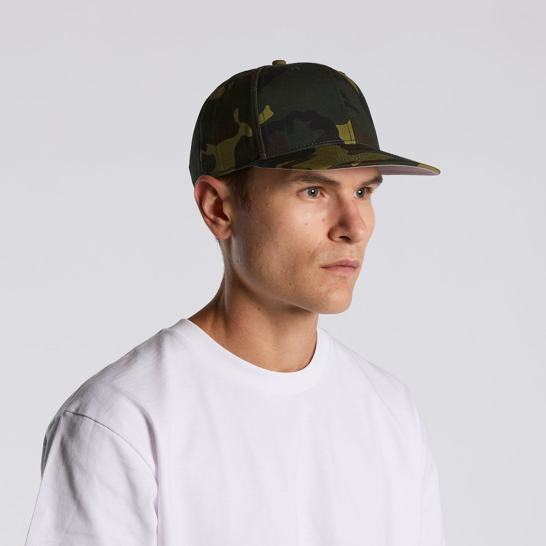 Stock Camo Cap | Arena Custom Blanks - Arena Prints - Modeled Shot - Cover