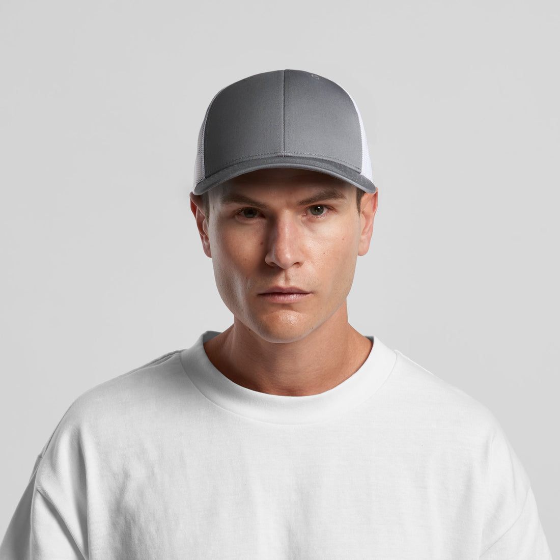 Mesh Contrast Trucker | Arena Custom Blanks - Arena Prints - Modeled Shot - Cover