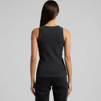Women's Faded Organic Rib Tank | Arena Custom Blanks