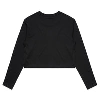 Women's Crop Long Sleeve Tee Shirt | Arena Custom Blanks