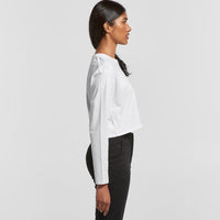 Women's Crop Long Sleeve Tee Shirt | Arena Custom Blanks