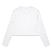 Women's Crop Long Sleeve Tee Shirt | Arena Custom Blanks