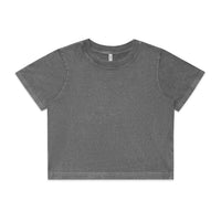 Women's Stone Wash Heavy Crop | Arena Custom Blanks