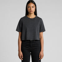 Women's Stone Wash Heavy Crop | Arena Custom Blanks