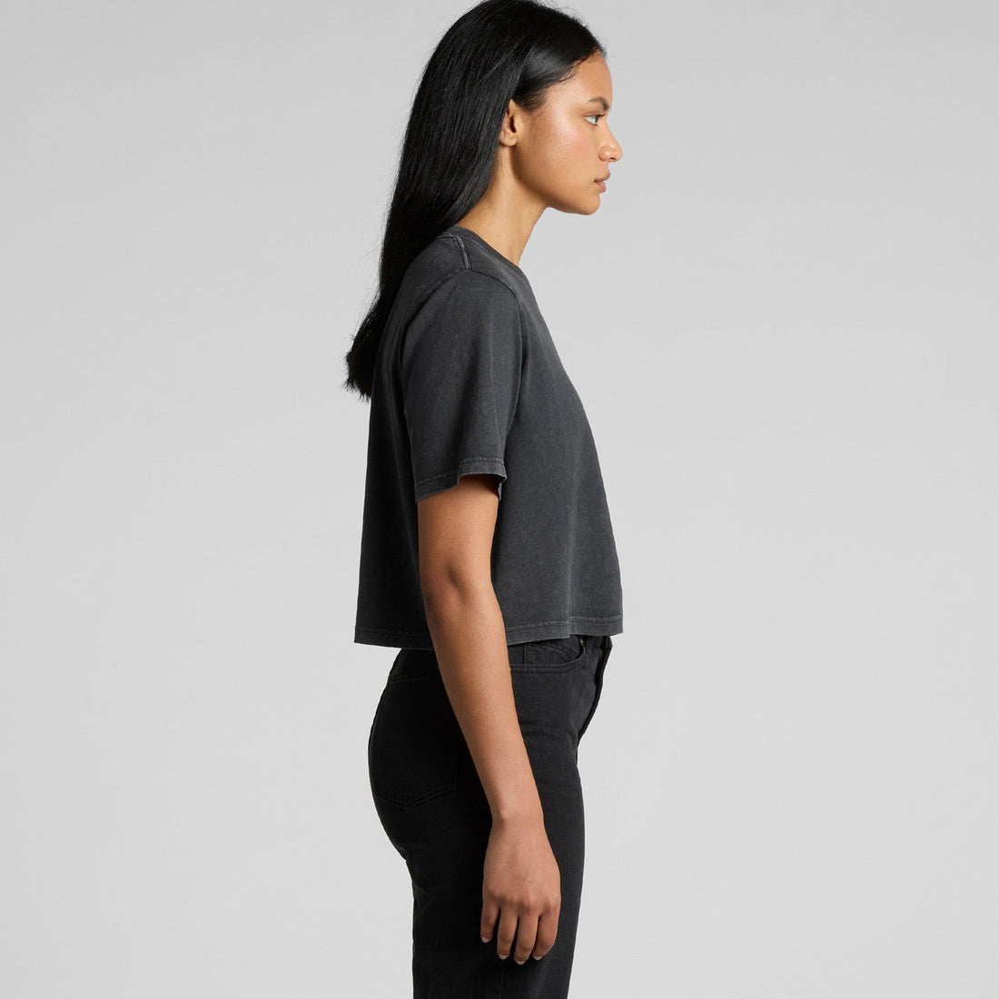 Women's Stone Wash Heavy Crop | Arena Custom Blanks