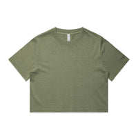 Women's Heavy Faded Crop Tee | Arena Custom Blanks