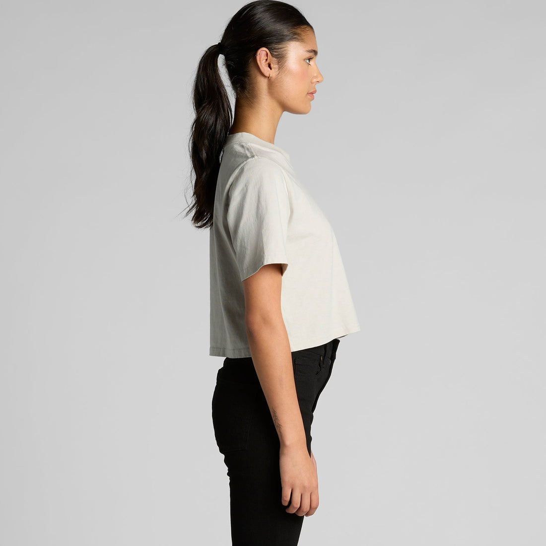 Women's Heavy Faded Crop Tee | Arena Custom Blanks