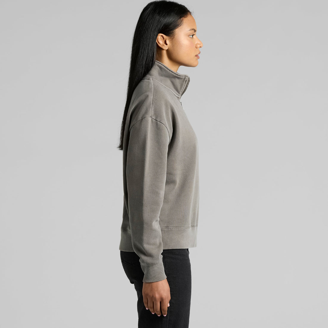 Women's Relax Faded Half Zip | Arena Custom Blanks