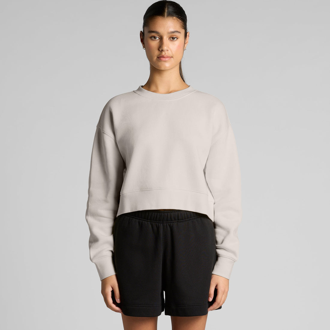 Women's Relax Crop Crew | Arena Custom Blanks