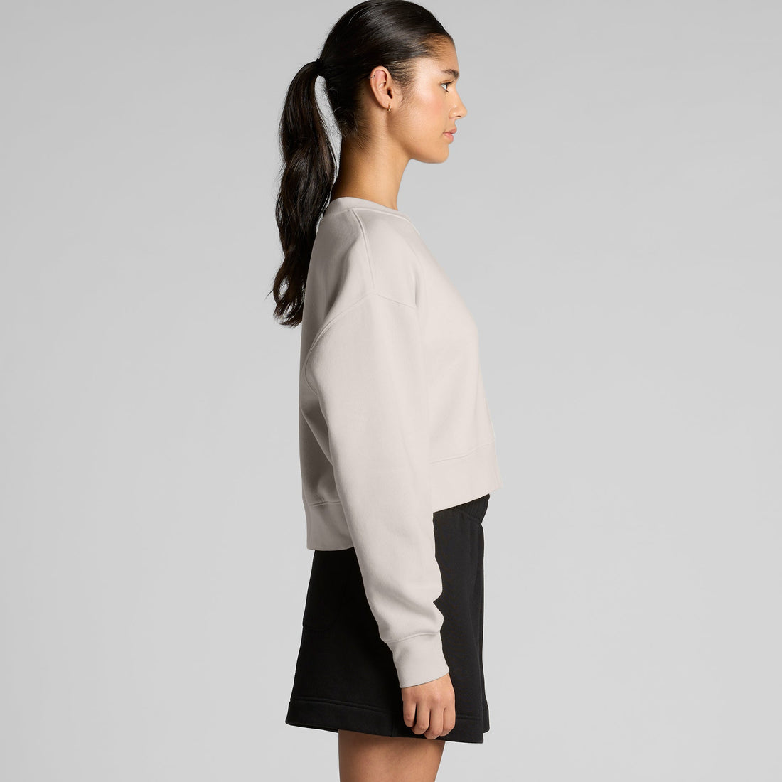 Women's Relax Crop Crew | Arena Custom Blanks
