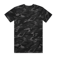 Men's Staple Camo Tee Shirt | Arena Custom Blanks - Arena Prints - Back - Camo - Black