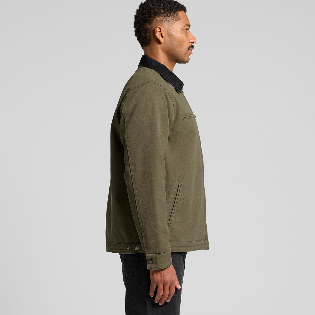 Canvas Cord Collar Jacket | Arena Custom Blanks