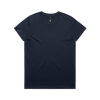 Women's Maple Tee Shirt | Arena Custom Blanks - Arena Prints - Front - Midnight Blue - Blue