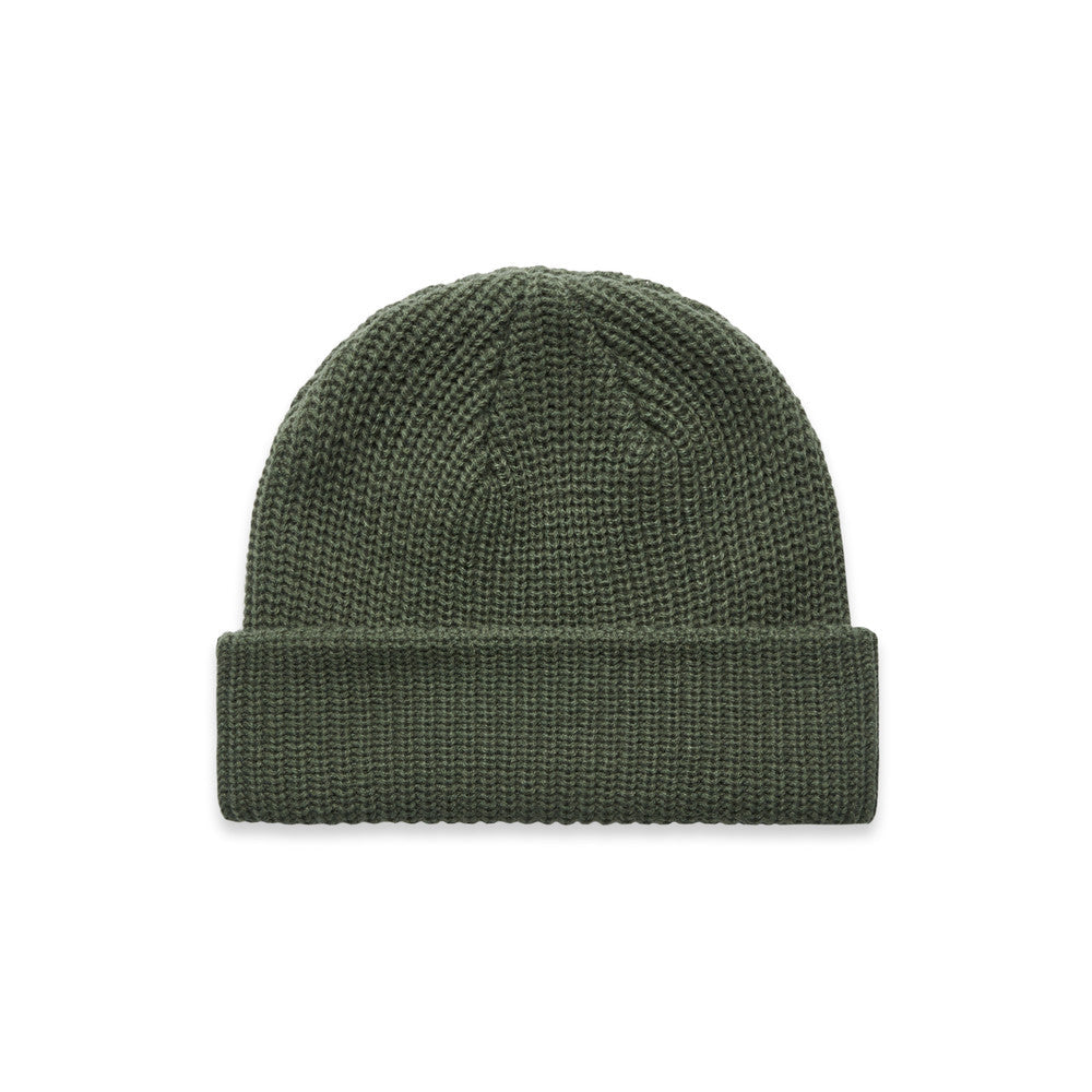 Cable Beanie | Arena Custom Blanks - Arena Prints - Front - Cypress - Green