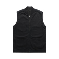 Canvas Heavy Vest | Arena Custom Blanks - Arena Prints - Front - Black