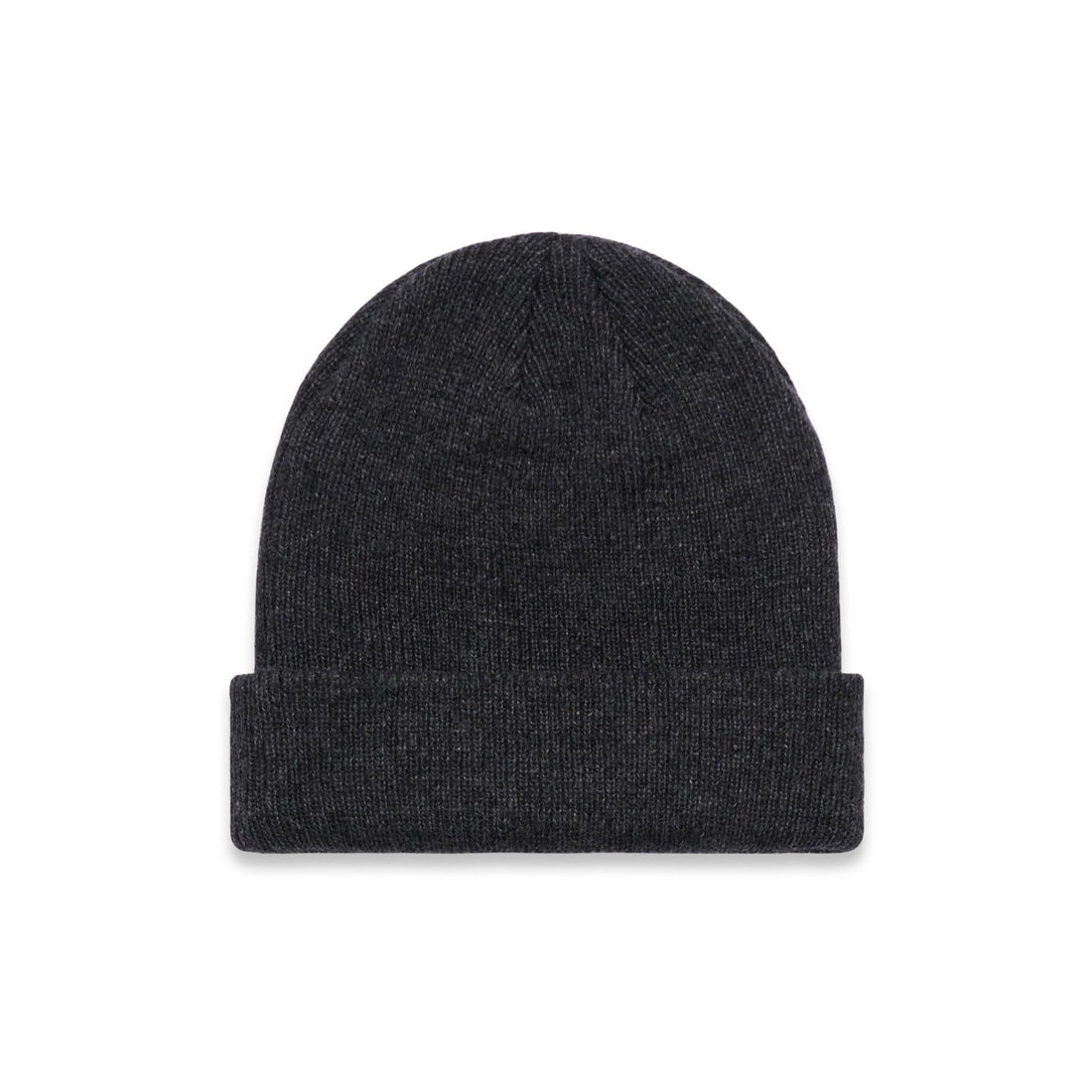 Knit Beanie | Arena Custom Blanks - Arena Prints - Front - Asphalt Heather - Grey