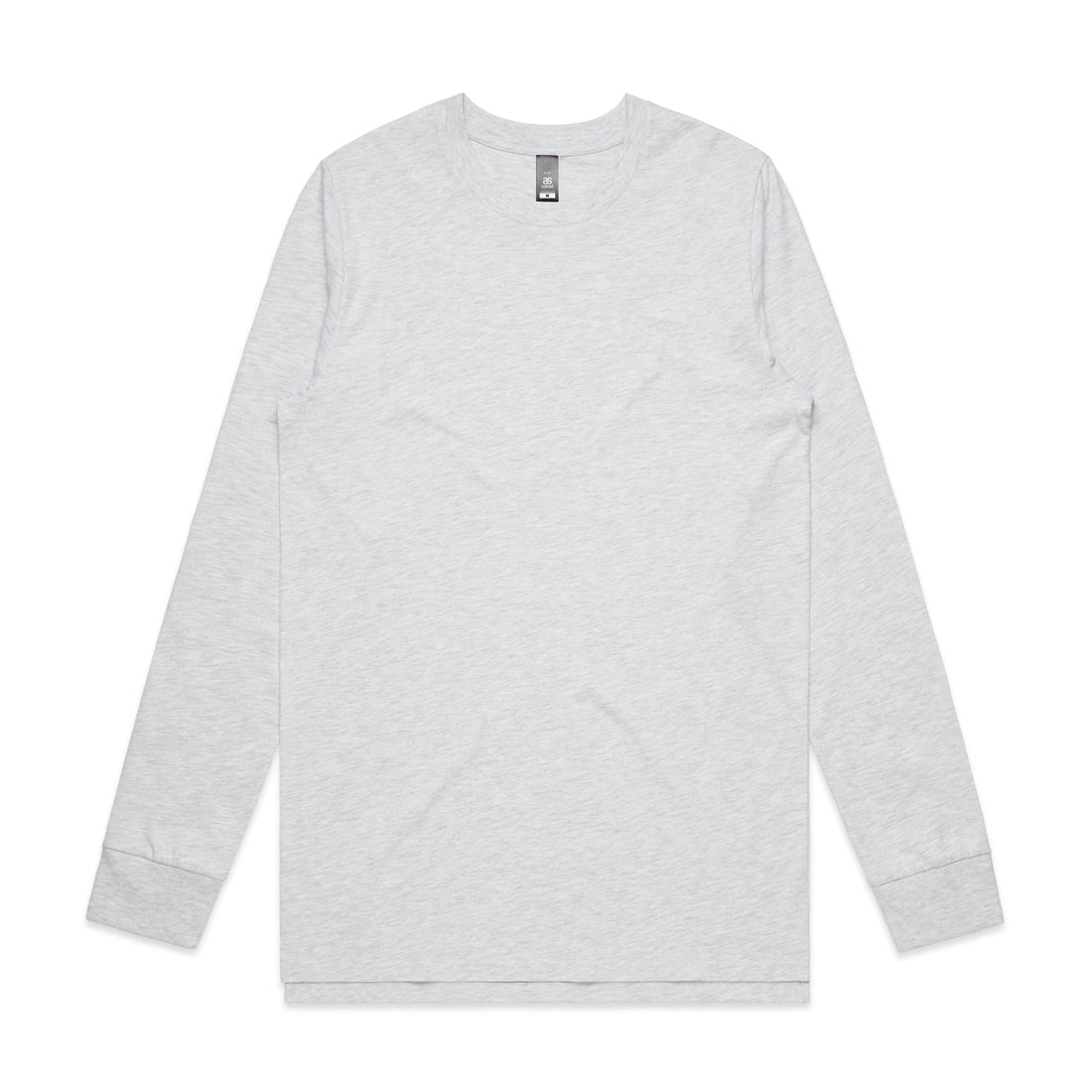 Men's Base Long Sleeve Shirt | Arena Custom Blanks - Arena Prints - Front - Ash Heather - Grey