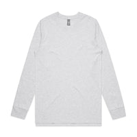 Men's Base Long Sleeve Shirt | Arena Custom Blanks - Arena Prints - Front - Ash Heather - Grey