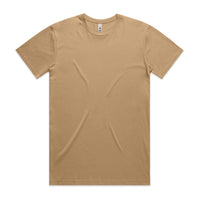 Men's Basic Tee Set B |  Arena Custom Blanks - Arena Prints - Front - Khaki - Tan