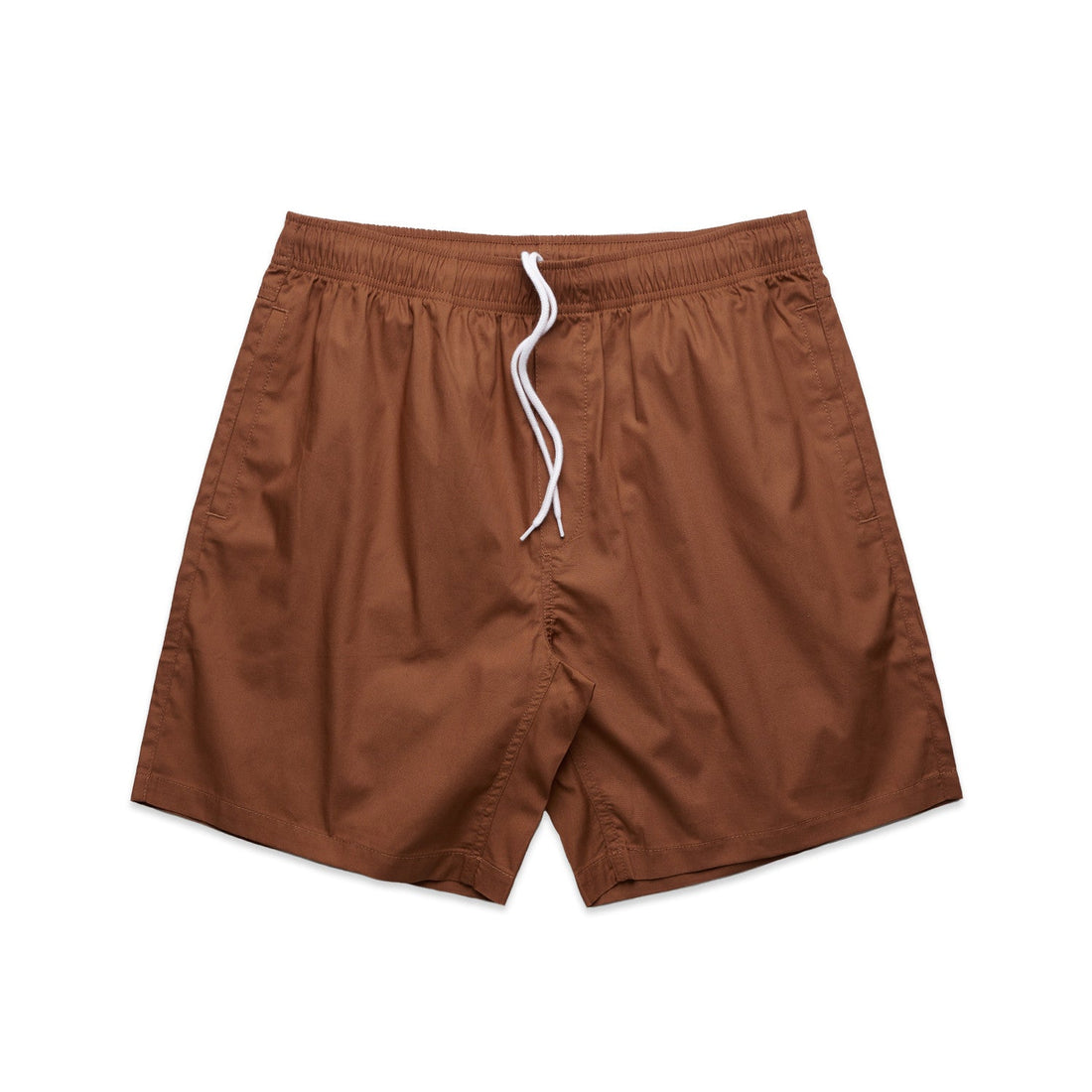 Men's Beach Shorts 17" | Arena Custom Blanks - Arena Prints - Front -  Clay - Brown