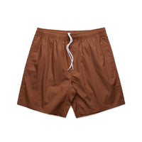 Men's Beach Shorts 17" | Arena Custom Blanks - Arena Prints - Front -  Clay - Brown