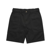 Men's Canvas Shorts 20" |Arena Custom Blanks - Arena Prints - Front - Black