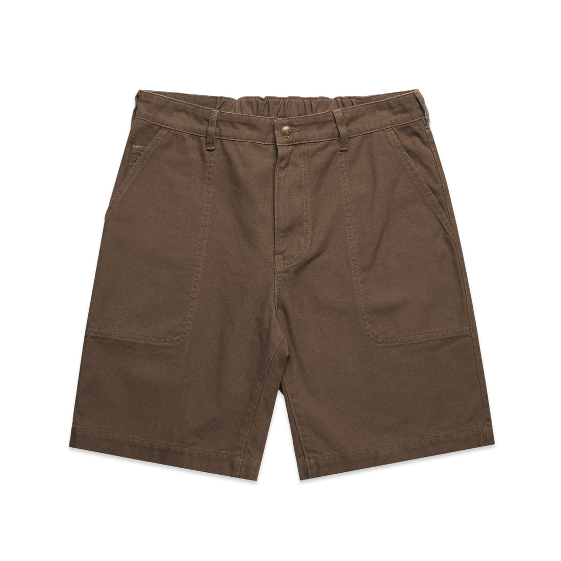 Men's Canvas Shorts 20" |Arena Custom Blanks - Arena Prints - Front - Walnut - Brown
