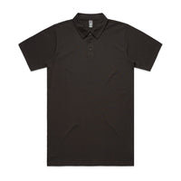 Men's Chad Polo | Arena Custom Blanks - Arena Prints - Front - Coal - Black
