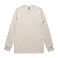 Men's  Classic Long Sleeve Tee | Arena Custom Blanks - Arena Prints - Front - Bone - Cream