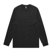 Men's Classic Pocket Long-Sleeve Tee | Arena Custom Blanks - Arena Prints - Back - Black