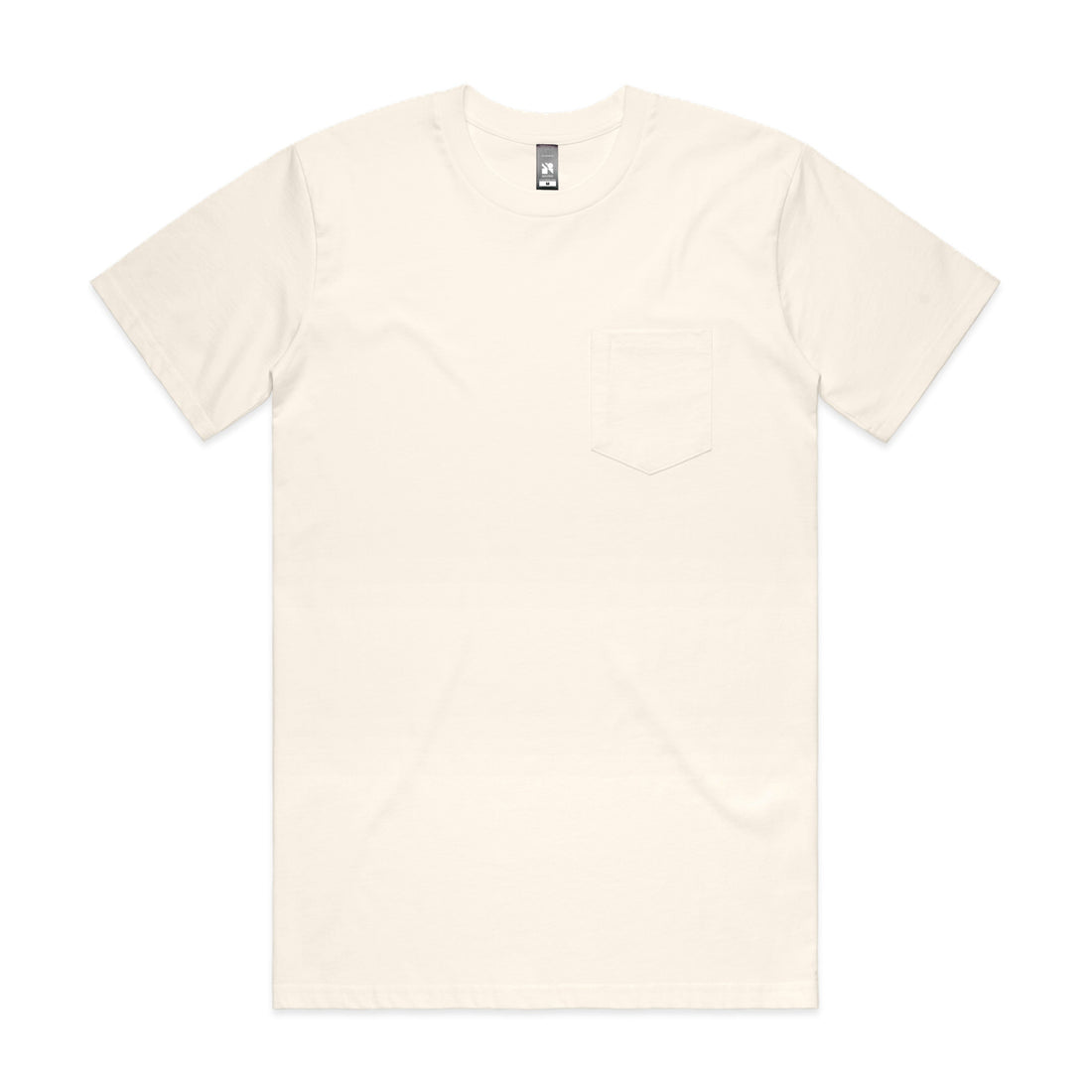 Men's Classic Pocket Tee Shirt | Arena Custom Blanks - Arena Prints - Front -Ecru - Cream