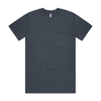 Men's Classic Pocket Tee Shirt | Arena Custom Blanks - Arena Prints - Front Petrol - Blue