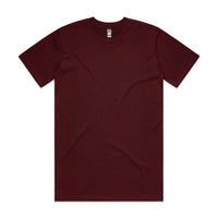 Men's Classic Tee Shirt Set C | Arena Custom Blanks - Arena Prints - Front - Burgundy - Red