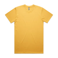 Men's Classic Tee Shirt Set C | Arena Custom Blanks - Arena Prints - Front - Sunset - Yellow