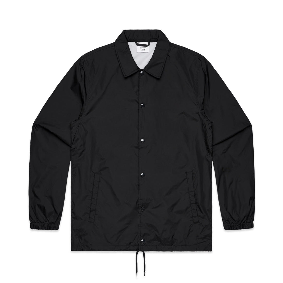 Men's Coach Jacket | Arena Custom Blanks - Arena Prints - Front - Black