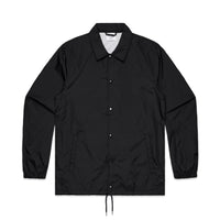 Men's Coach Jacket | Arena Custom Blanks - Arena Prints - Front - Black