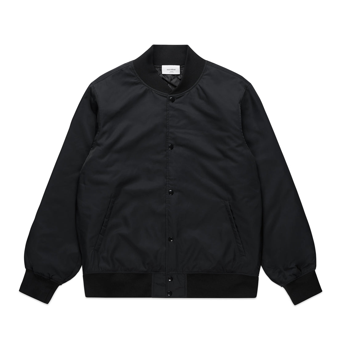 Men's College Bomber Jacket | Arena Custom Blanks - Arena Prints - Front - Black