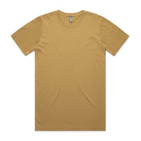 Men's Faded Tee Shirt |Arena Custom Blanks - Arena Prints - Front - Faded Mustard - Yellow