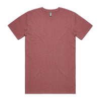 Men's Faded Tee Shirt |Arena Custom Blanks - Arena Prints - Front - Faded Wine - Red