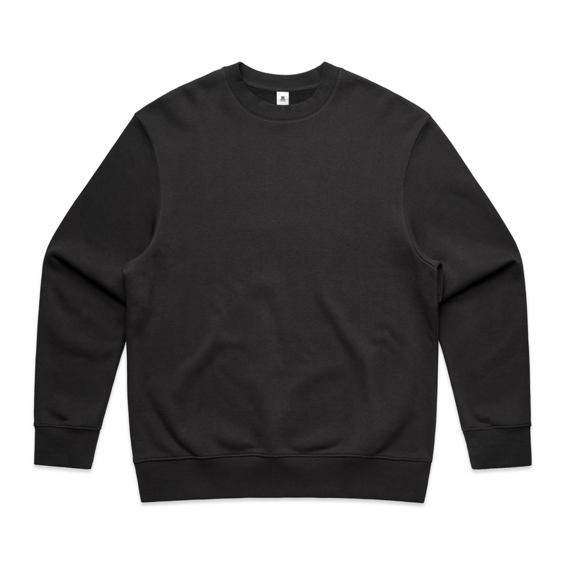 Men's Heavy Crew | Arena Custom Blanks - Arena Prints - Front - Coal - Black