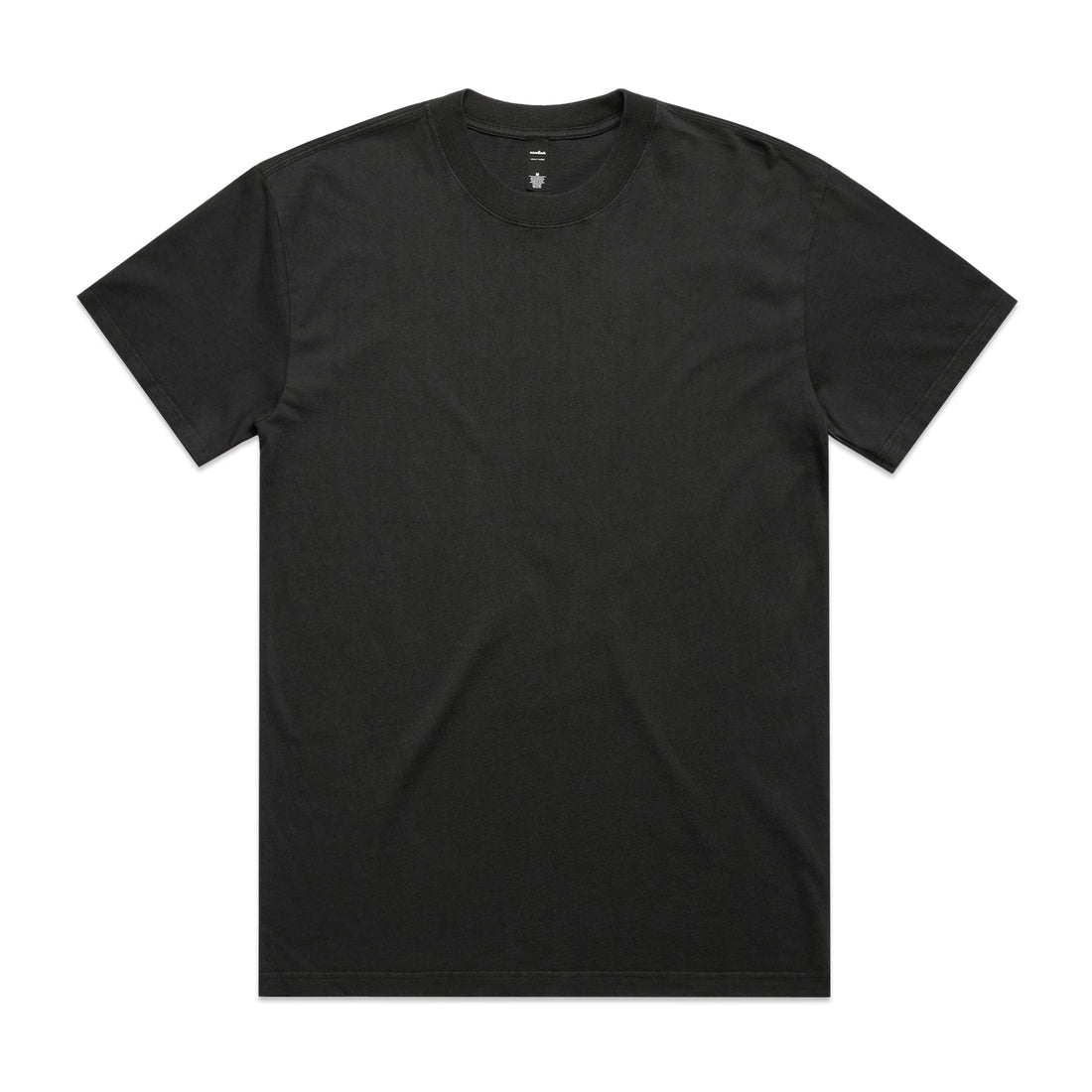 Men's Heavy Faded Tee |Arena Custom Blanks - Arena Prints - Front - Faded Coal - Black