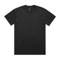 Men's Heavy Faded Tee |Arena Custom Blanks - Arena Prints - Front - Faded Coal - Black