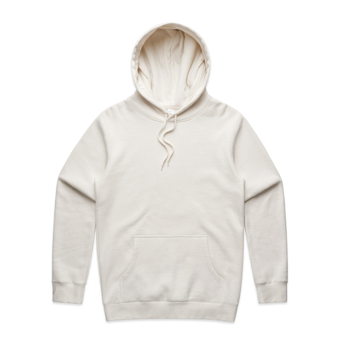 Men's Organic Stencil Hood | Arena Custom Blanks - Arena Prints - Front  - Natural - White