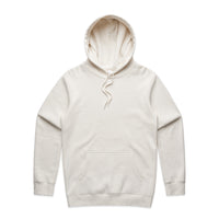 Men's Organic Stencil Hood | Arena Custom Blanks - Arena Prints - Front  - Natural - White