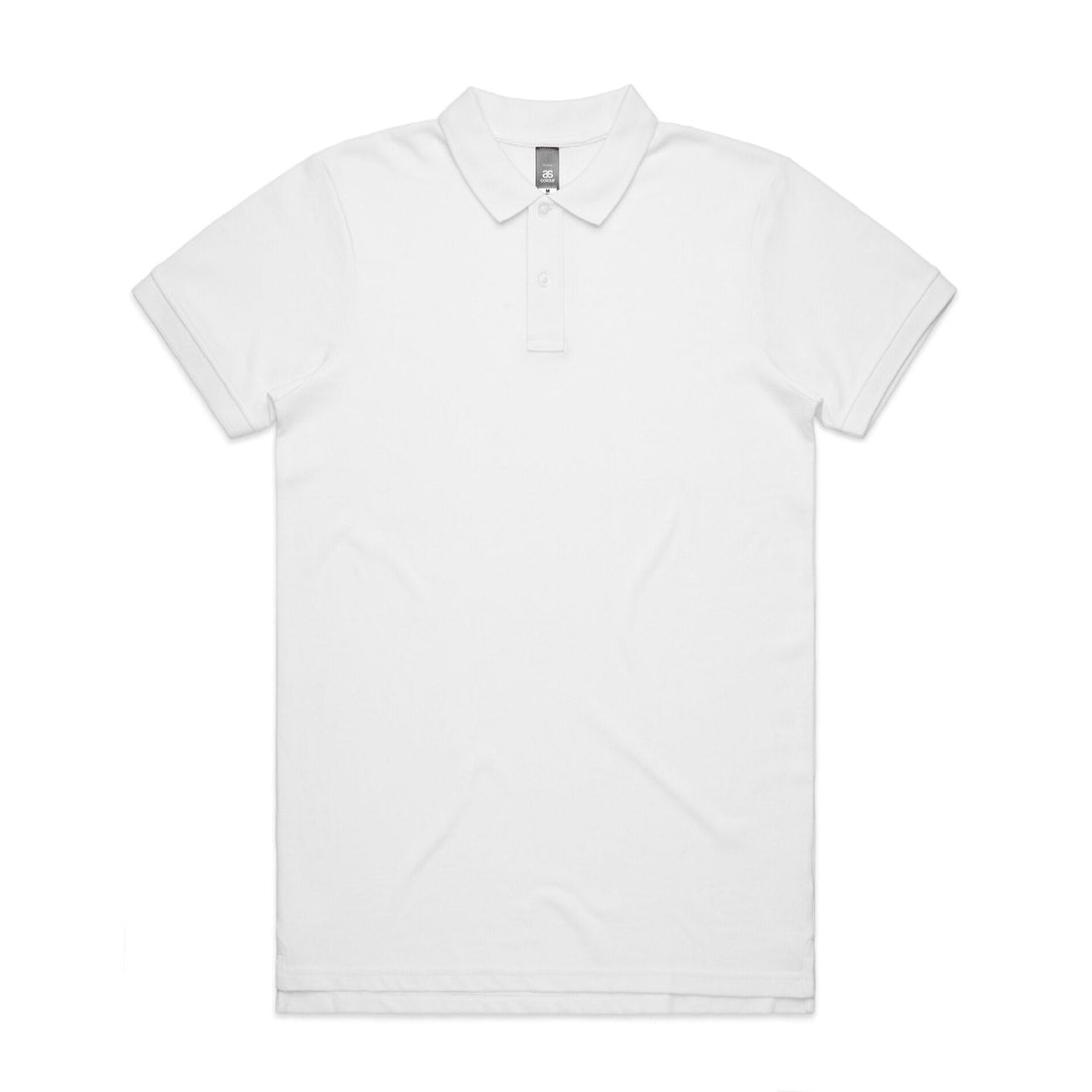 Men's Pique Polo | Arena Custom Blanks - Arena Prints - Front - White
