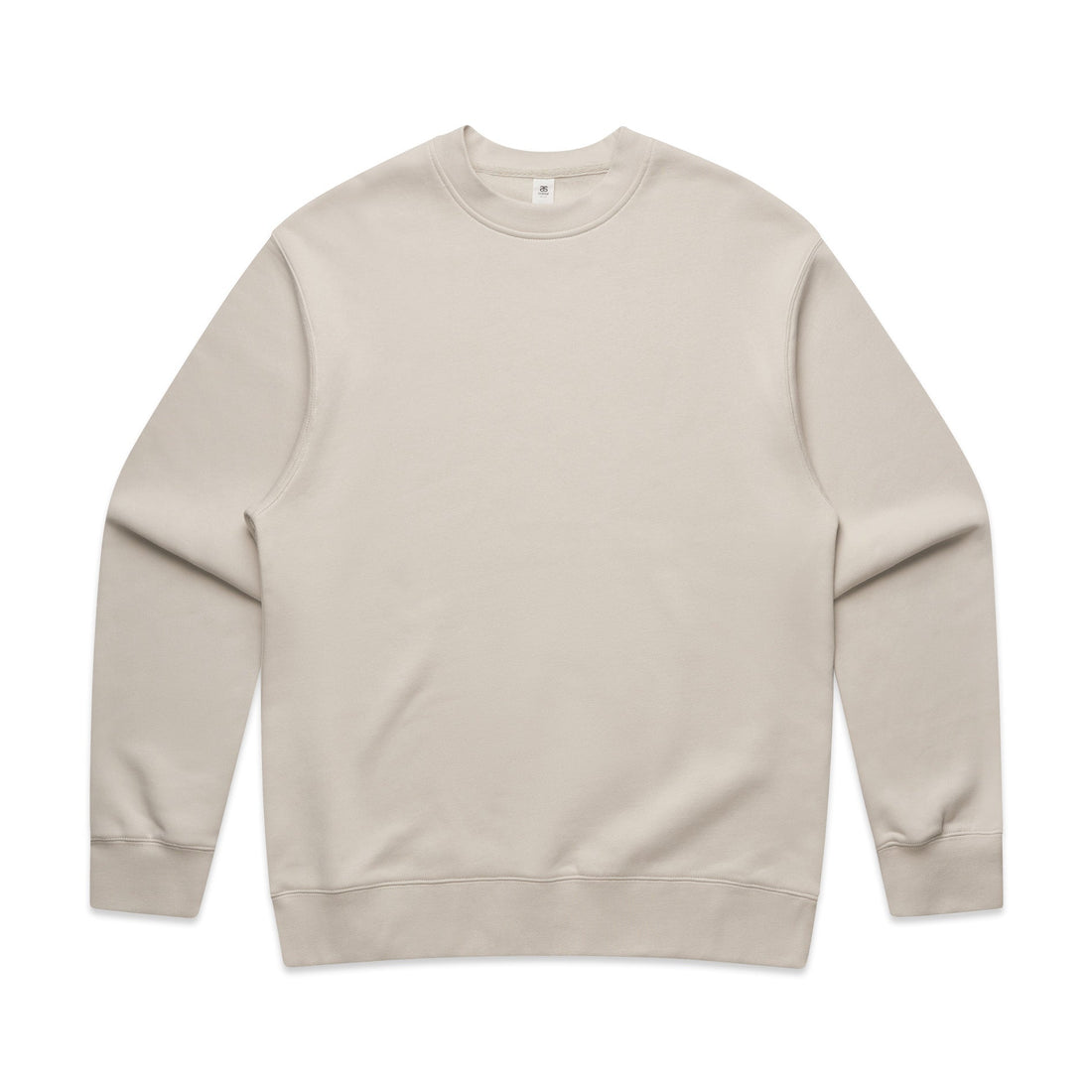 Men's Relaxed Crew | Arena Custom Blanks - Arena Prints - Front - Bone - Cream