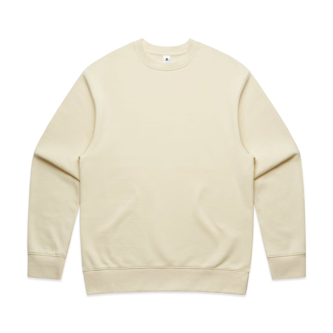 Men's Relaxed Crew | Arena Custom Blanks - Arena Prints - Front - Butter - Yellow