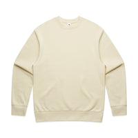 Men's Relaxed Crew | Arena Custom Blanks - Arena Prints - Front - Butter - Yellow