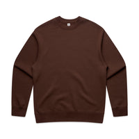 Men's Relaxed Crew | Arena Custom Blanks - Arena Prints - Front - Chestnut - Brown