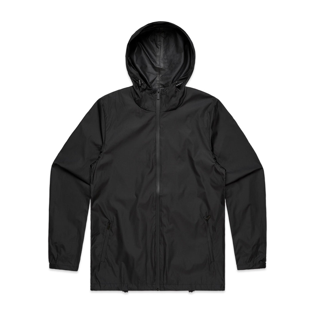 Men's Section Zip Jacket | Arena Custom Blanks - Arena Prints - Front - Black